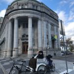 Ville de Québec avec la Place de la FAO et ces anciennes banques.